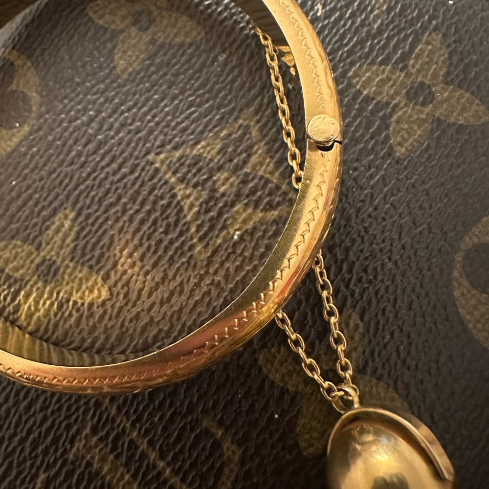 18k solid Gold bangle bracelet - Picture 9 of 9